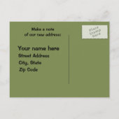 De Giraffes van de klap op Groene Verandering van  Aankondigingskaart (Achterkant)