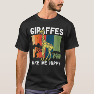 De Giraffes van vrouwen maken me een vrolijke Gira T-shirt