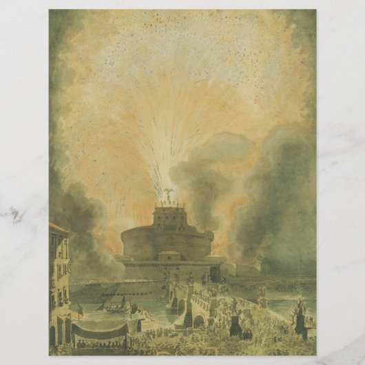 De Girandola bij de Castel Sant'Angelo Flyer (Voorkant)