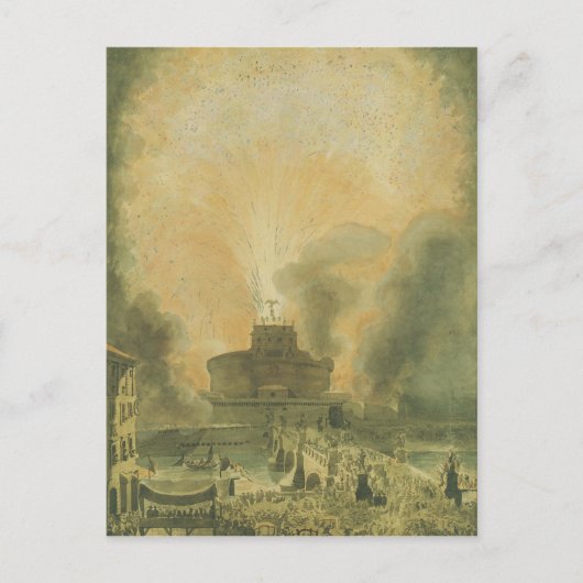 De Girandola in het Castel Sant'Angelo Briefkaart (Voorkant)