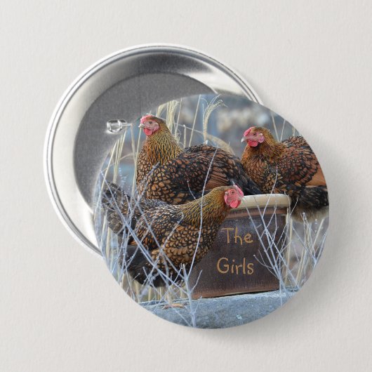 De Girls Chicken Button (Voorkant /achterkant)