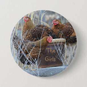 De Girls Chicken Button