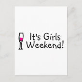 De Girls Weekend Wine Briefkaart (Voorkant)