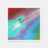 De gitaar papieren servetten (Voorkant)