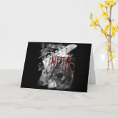 De Gitaar van het Metaal van de dood Kaart (Gele Bloem)