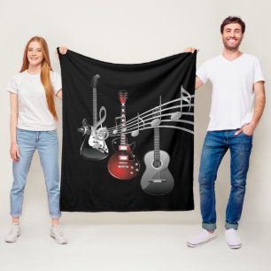 De Gitaar van het spel Fleece Deken