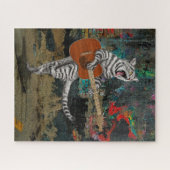 De gitaarkat legpuzzel (Horizontaal)