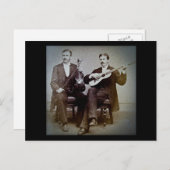 De gitaarspeler en de gewelddadige Vintage Briefkaart (Voorkant / Achterkant)