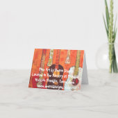 de gitaren, u spelen mijn hartkoorden. kaart (Achterkant)