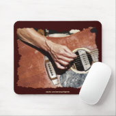 DE GITARIST MUZIEKLIEFHEBBER Mousepad Muismat (Met muis)