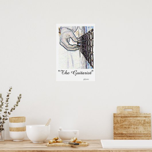 De gitarist poster (Keuken)