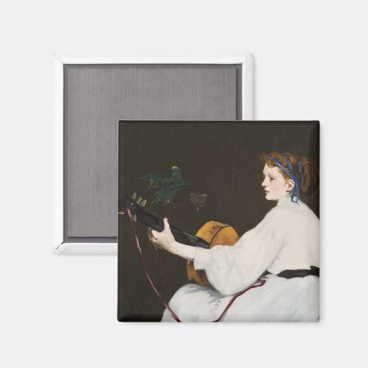 De gitarist van Édouard Manet Magneet (Voorkant / Achterkant)