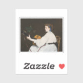 De gitarist van Édouard Manet Sticker (Vel)