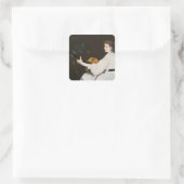 De gitarist van Édouard Manet Vierkante Sticker (Tas)