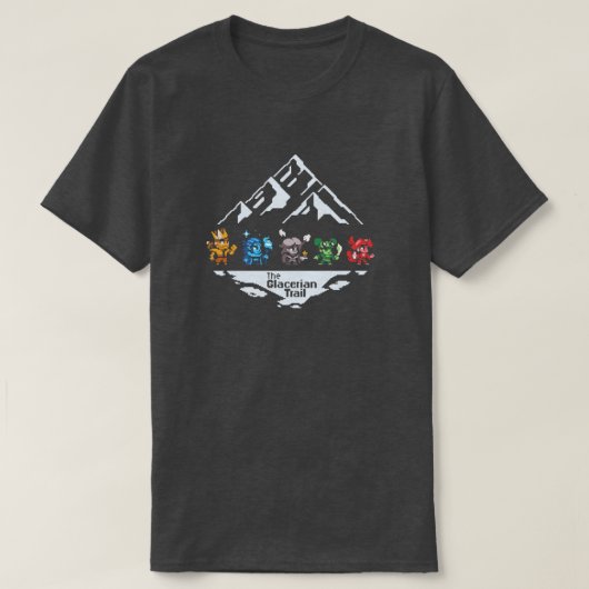 De Glacerian Trail - Grijze T-Shirt (Design voorkant)
