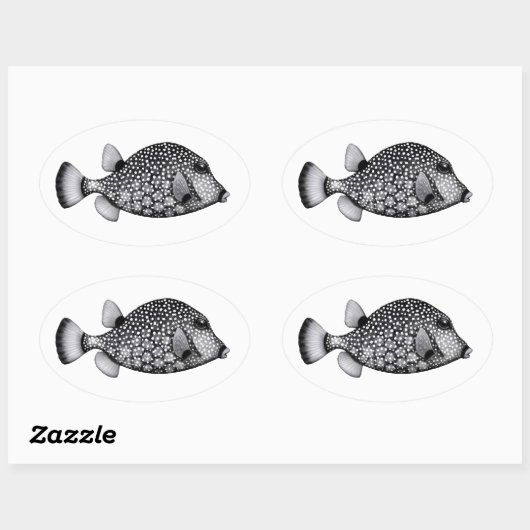 De gladde trunkfish Sticker (Vel)
