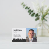 De gladde Zwarte Witte Visitekaartjes van (Staand voorkant)