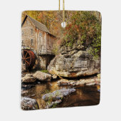 De Glade Creek Grist Mill, Clifftop, WV, Keramisch Ornament (Rechts)