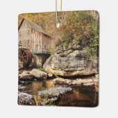 De Glade Creek Grist Mill, Clifftop, WV, Keramisch Ornament (Links)
