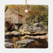 De Glade Creek Grist Mill, Clifftop, WV, Keramisch Ornament (Achterkant)