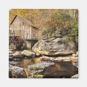 De Glade Creek Grist Mill, Clifftop, WV, Magneet
