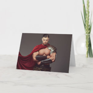 De Gladiator Gay Wenskaart Kaart
