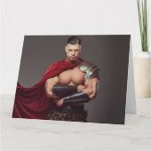 De Gladiator Hot Guy Groeten Kaart (Voorkant)