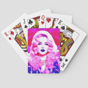 De Glamour Magie van een Blauw geblazen Kus Pokerkaarten