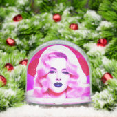 De Glamour Magie van een Blauw geblazen Kus Sneeuwbol (Kerstmis)