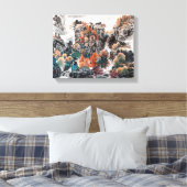 De glamour van de herfst, het Chinese schilderdoek Canvas Afdruk (Insitu (Slaapkamer))