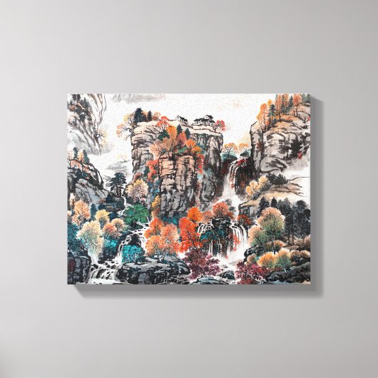 De glamour van de herfst, het Chinese schilderdoek Canvas Afdruk (Voorkant)