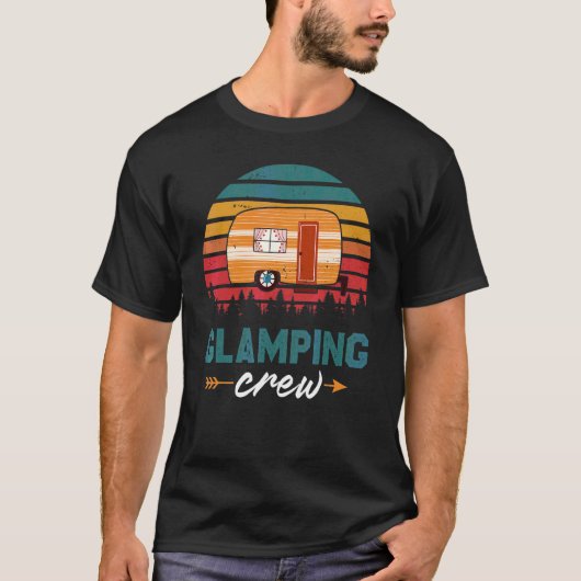 De Glamping van het KAMPJE van de Reg. T-shirt (Voorkant)