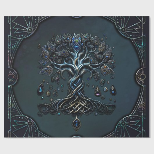 De glans van de levensboom, de Pareltjes van de zi Cadeaupapier (Vlak)