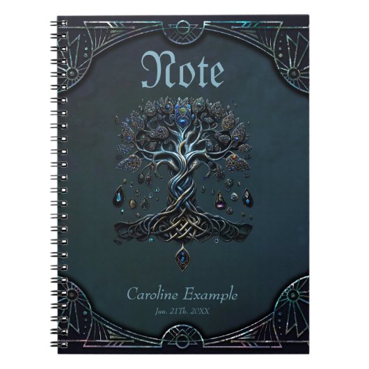 De glans van de levensboom, de Pareltjes van de zi Notitieboek (Voorkant)