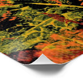 De glanzende herfstbladerenposter perfect poster (Hoek)