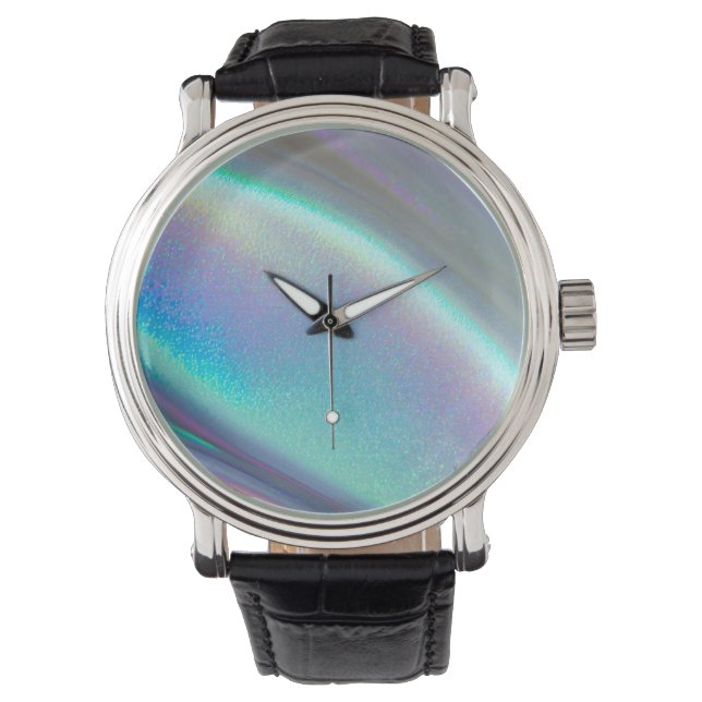 De glanzende holografische opaal horloge (Voorkant)