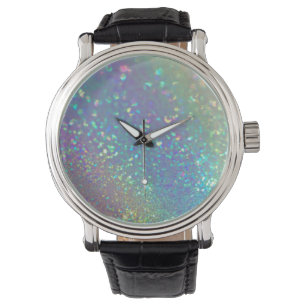 De glanzende holografische opaal horloge