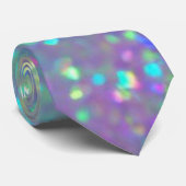 De glanzende holografische opaal stropdas (Opgerold)