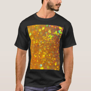 De glanzende holografische opaal t-shirt