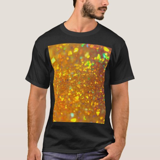 De glanzende holografische opaal t-shirt (Voorkant)