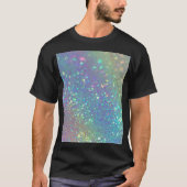 De glanzende holografische opaal t-shirt (Voorkant)