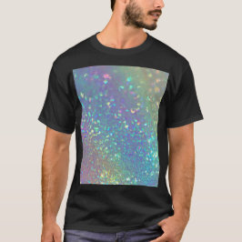 De glanzende holografische opaal t-shirt