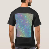 De glanzende holografische opaal t-shirt (Achterkant)