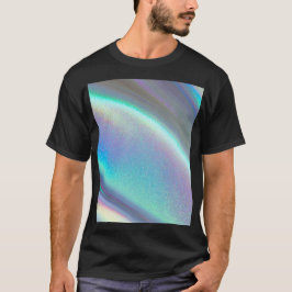 De glanzende holografische opaal t-shirt