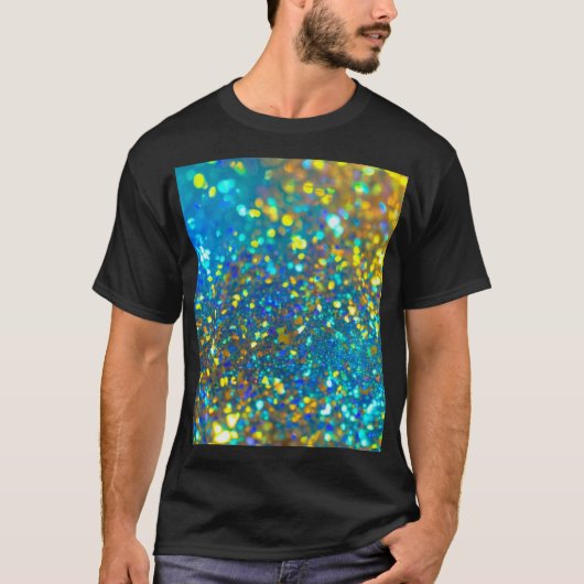 De glanzende holografische opaal t-shirt (Voorkant)