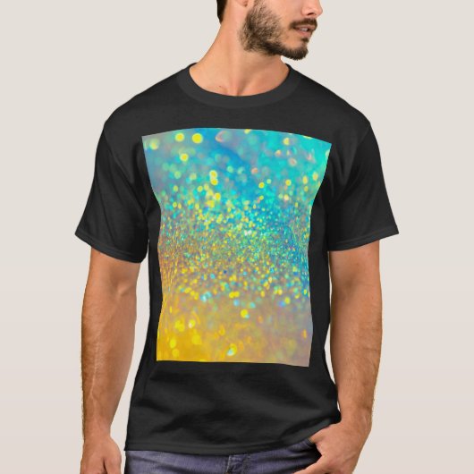 De glanzende holografische opaal t-shirt (Voorkant)