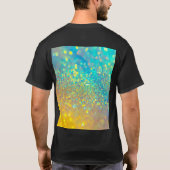 De glanzende holografische opaal t-shirt (Achterkant)