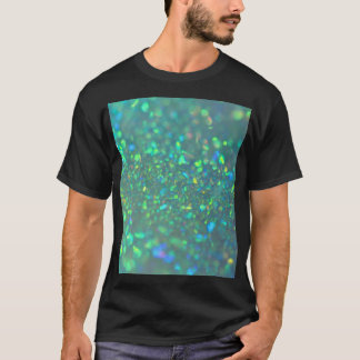 De glanzende holografische opaal t-shirt