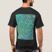 De glanzende holografische opaal t-shirt (Achterkant)