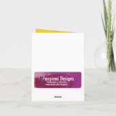 De glanzende Stam van de Krul van de Ui Kaart (Achterkant)